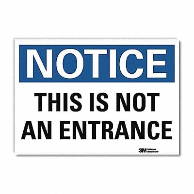 Notice Sign 7inx10in Reflective Sheeting