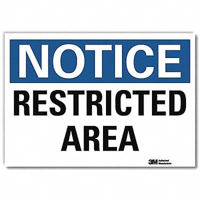 Notice Sign 5inx7in Reflective Sheeting