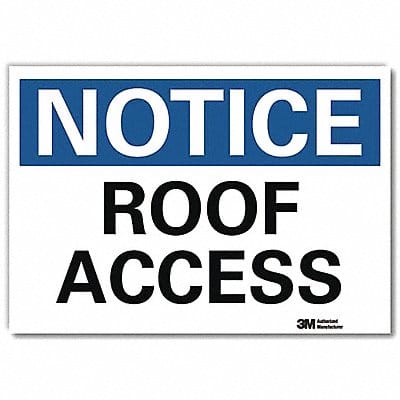 Notice Sign 5inx7in Reflective Sheeting