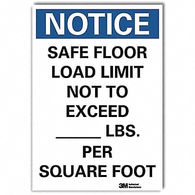 Notice Sign 14inx10in Reflctv Sheeting