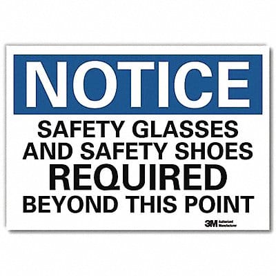 Notice Sign 10inx14in Reflctv Sheeting