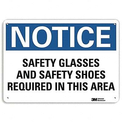 Notice Sign 10 inx14 in Aluminum
