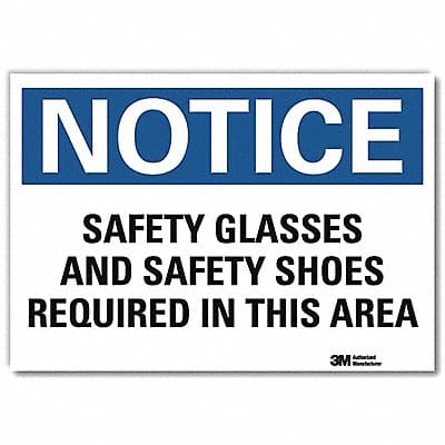 Notice Sign 7inx10in Reflective Sheeting