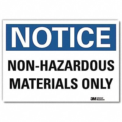 Notice Sign 7inx10in Reflective Sheeting