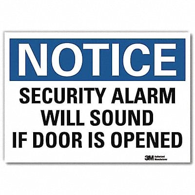Notice Sign 5inx7in Reflective Sheeting