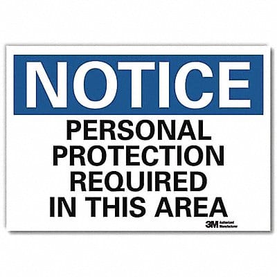 Notice Sign 10inx14in Reflctv Sheeting