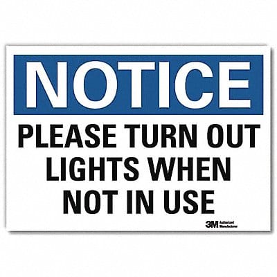 Notice Sign 7inx10in Reflective Sheeting