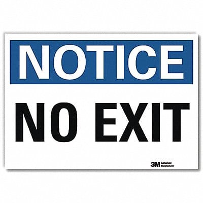 Notice Sign 10x14in Reflective Sheeting
