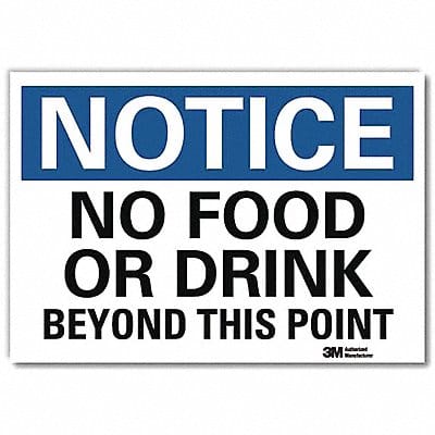 Notice Sign 5inx7in Reflective Sheeting