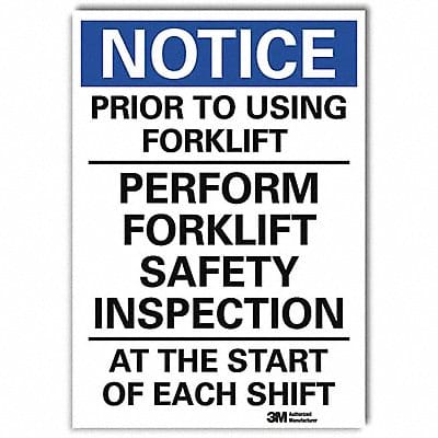 Notice Sign 14inx10in Reflctv Sheeting