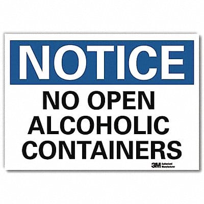 Notice Sign 5inx7in Reflective Sheeting