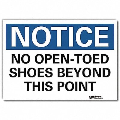 Notice Sign 7inx10in Reflective Sheeting