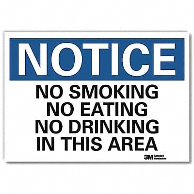 Notice Sign 7inx10in Reflective Sheeting