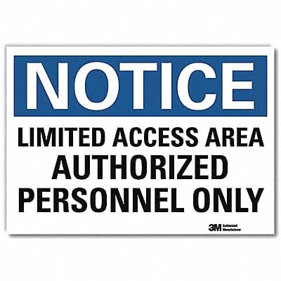 Notice Sign 7inx10in Reflective Sheeting