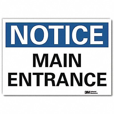 Notice Sign 10x14in Reflective Sheeting