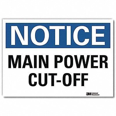 Notice Sign 5inx7in Reflective Sheeting
