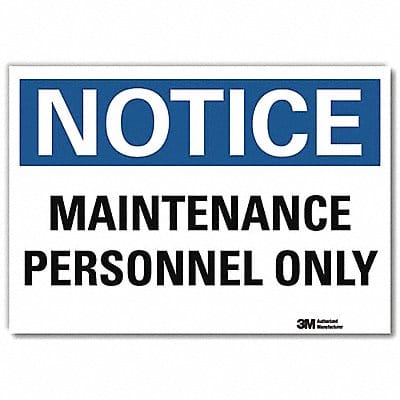Notice Sign 7inx10in Reflective Sheeting