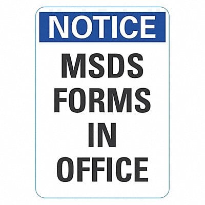 Notice Sign 14inx10in Reflctv Sheeting