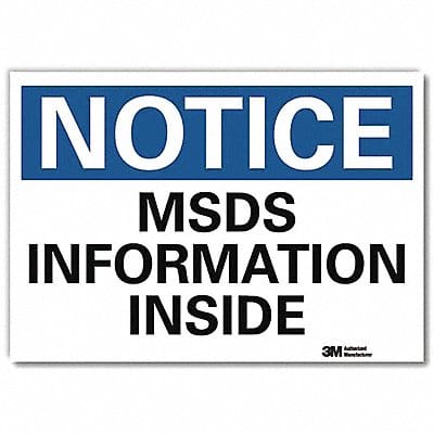 Notice Sign 5inx7in Reflective Sheeting