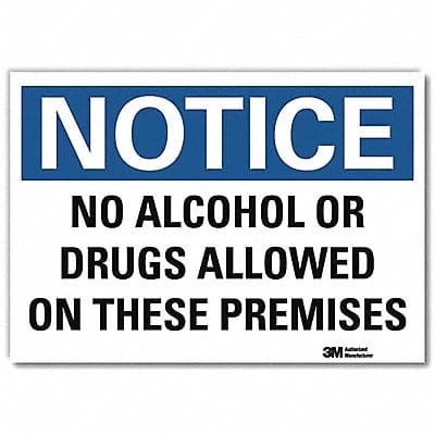 Notice Sign 7inx10in Reflective Sheeting