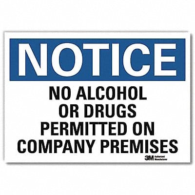 Notice Sign 7inx10in Reflective Sheeting