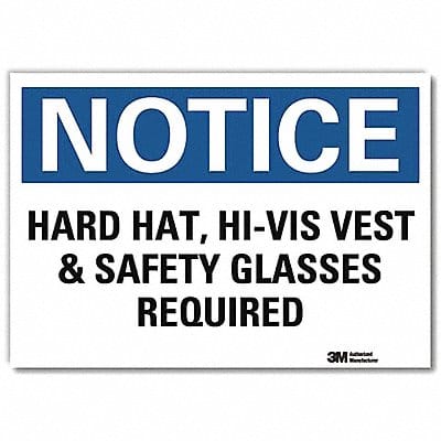 Notice Sign 7inx10in Reflective Sheeting