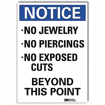Notice Sign 10inx7in Reflective Sheeting