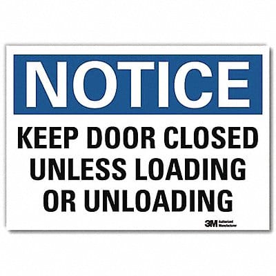 Notice Sign 7inx10in Reflective Sheeting