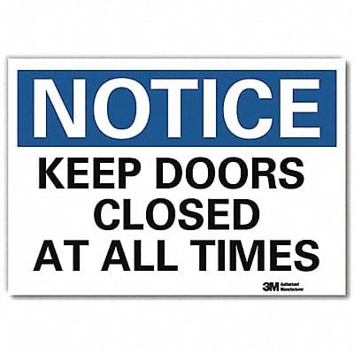 Notice Sign 7inx10in Reflective Sheeting