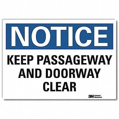 Notice Sign 5inx7in Reflective Sheeting