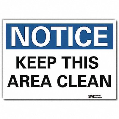 J7181 Notice Sign 10x14in Reflective Sheeting