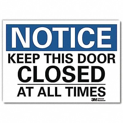 Notice Sign 7inx10in Reflective Sheeting