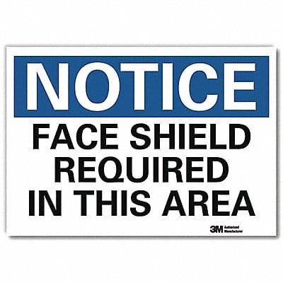 Notice Sign 7 in x 10 in Rflct Sheeting