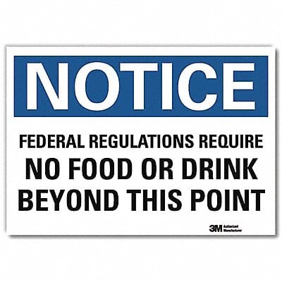 Notice Sign 5inx7in Reflective Sheeting