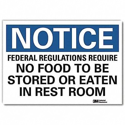 Notice Sign 10x14in Reflective Sheeting