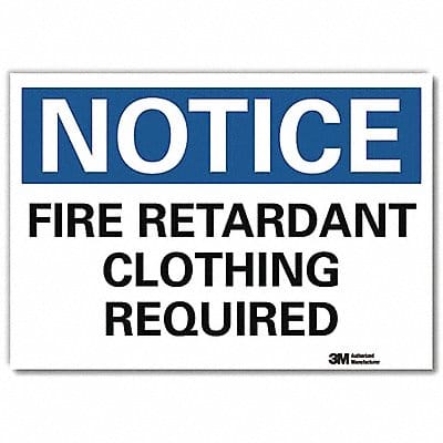Notice Sign 7inx10in Reflective Sheeting