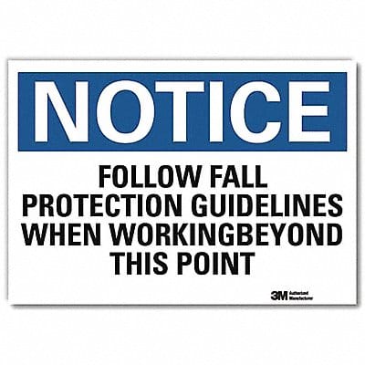 Notice Sign 7inx10in Reflective Sheeting Notice Sign 7inx10in Reflective Sheeting