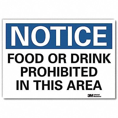 Notice Sign 7inx10in Reflective Sheeting