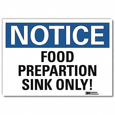 Notice Sign 5inx7in Reflective Sheeting