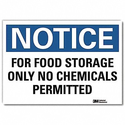 Notice Sign 10 in x 14 in Rflct Sheeting