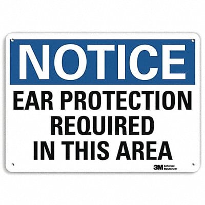 Notice Sign 10 in x 14 in Aluminum