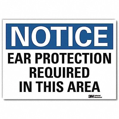 Notice Sign 7 in x 10 in Rflct Sheeting