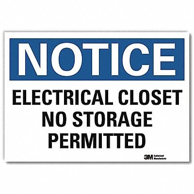 Notice Sign 5inx7in Reflective Sheeting