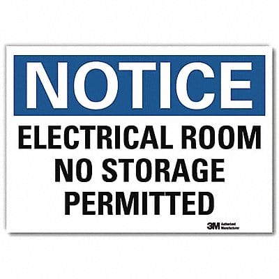 Notice Sign 7inx10in Reflective Sheeting