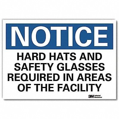 Notice Sign 10 in x 14 in Rflct Sheeting