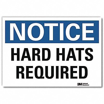 Notice Sign 7 in x 10 in Rflct Sheeting