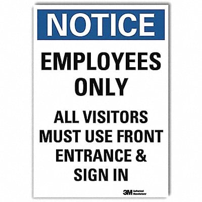 Notice Sign 10inx7in Reflective Sheeting