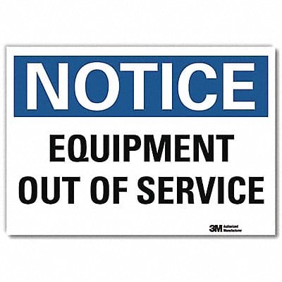 Notice Sign 10inx14in Reflctv Sheeting