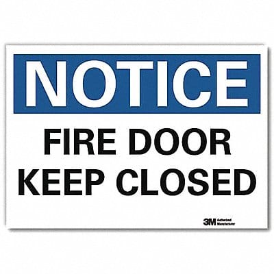 Notice Sign 5inx7in Reflective Sheeting