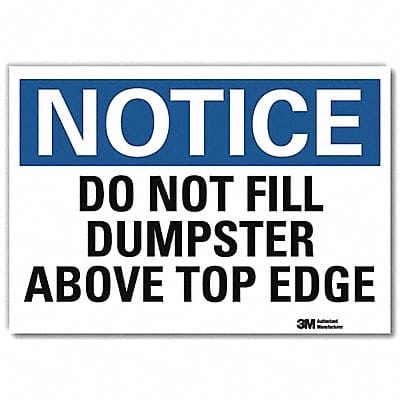 Notice Sign 7inx10in Reflective Sheeting